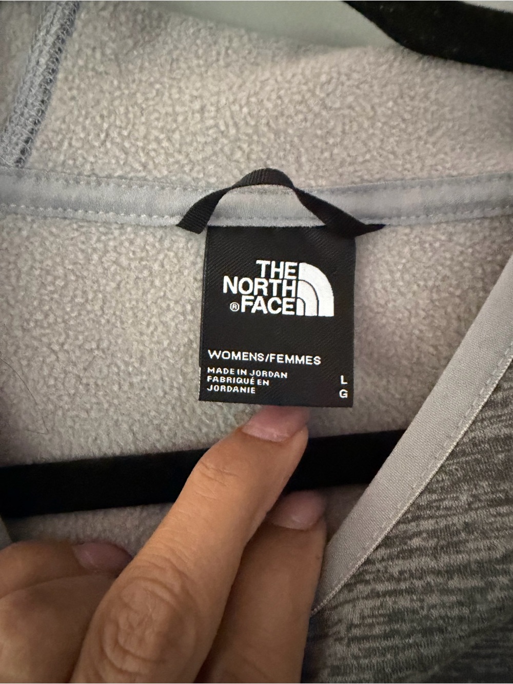 The North Face Women's Gray Pullover Hoodie with Kangaroo Pocket - Picture 4 of 11